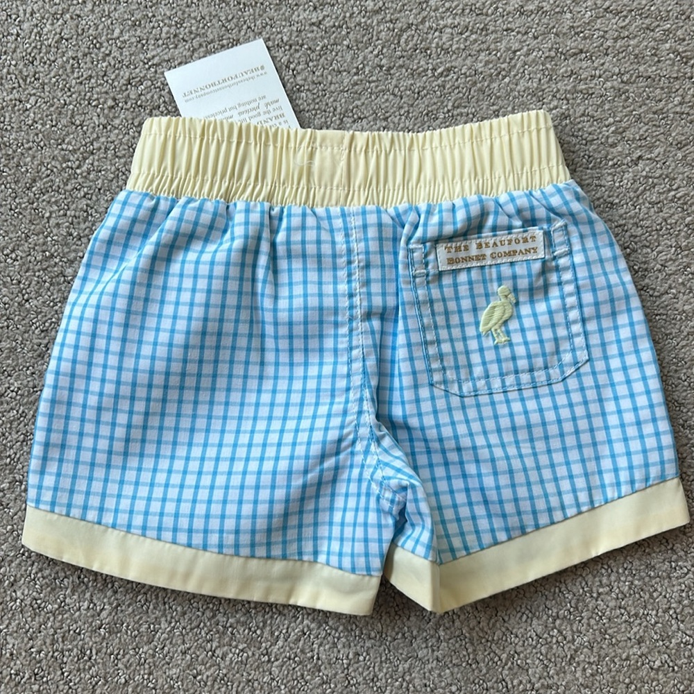 NWT Beaufort Bonnet Company Sheffield Shorts in blue windowpane - Picture 2 of 2